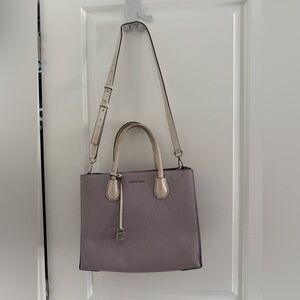 Michael Kors Purple Leather Bag